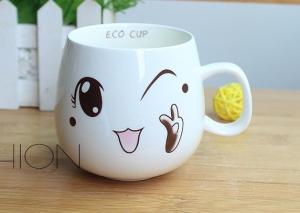 Quality 9cmx8.5cm Restaurant Stoneware Personalised Ceramic Mugs wholesale