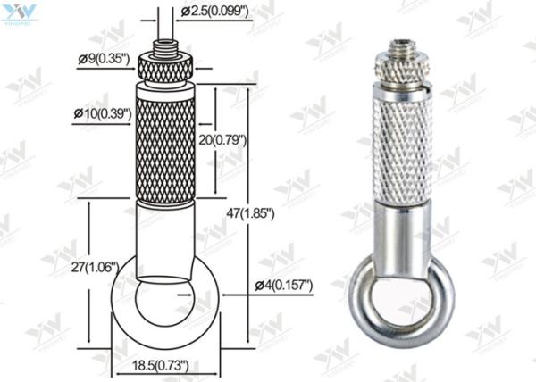 Brass Material Aircraft Cable Hangers / Wire Cable Hanging System With Safety