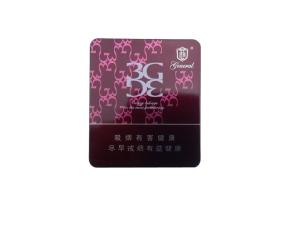 Quality Metal 0.23mm Cigar Tin Box With Two Pieces Black Base Printed wholesale