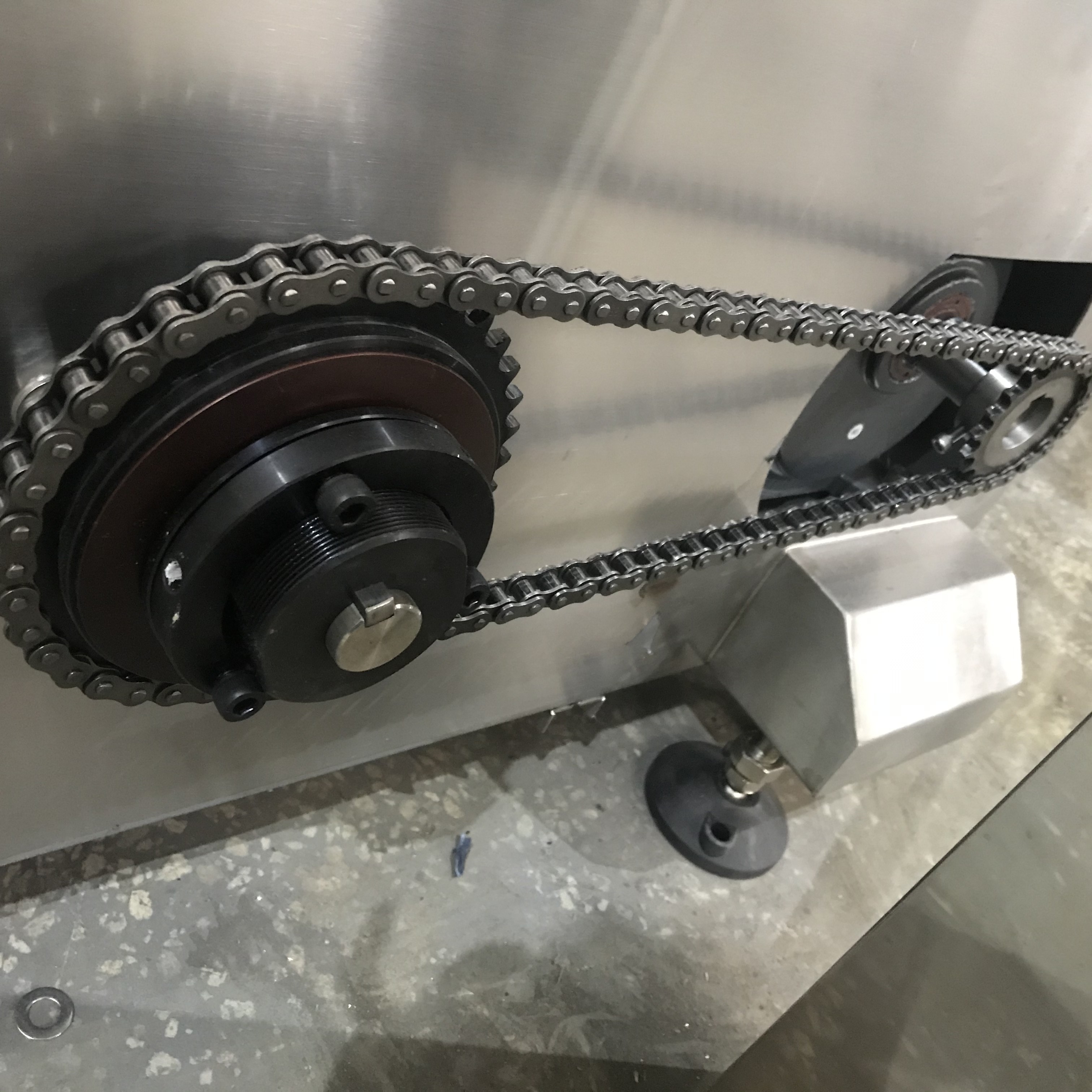 Carbon Steel Chain Type Bucket Elevator For Rice Mill Fragile Materials