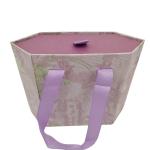 Cardboard Texture Waterproof Paper Box Pink Printed Rigid Paper Boxes