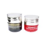 15ml 30ml 50ml Plastic Cream Jar Brightening Press Plastic For Facial Treatment
