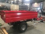 Single Axle Tractor Trailer ,Farm Hydraulic Dump Trailer ;2 Wheel Box Tipper