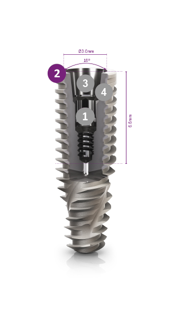 Neodent GM® Yenadent Holder , Titanium Premill Blank 10mm YPM521