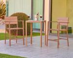 OHSAS18001 23.43 Inch Solid Wood Dinning Table Set
