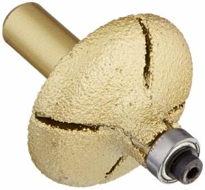 Quality 3/4 Inch OG Brazed Router Bit Diamond Profile Wheel 1/2-Inch Shank For Tile / Glass wholesale