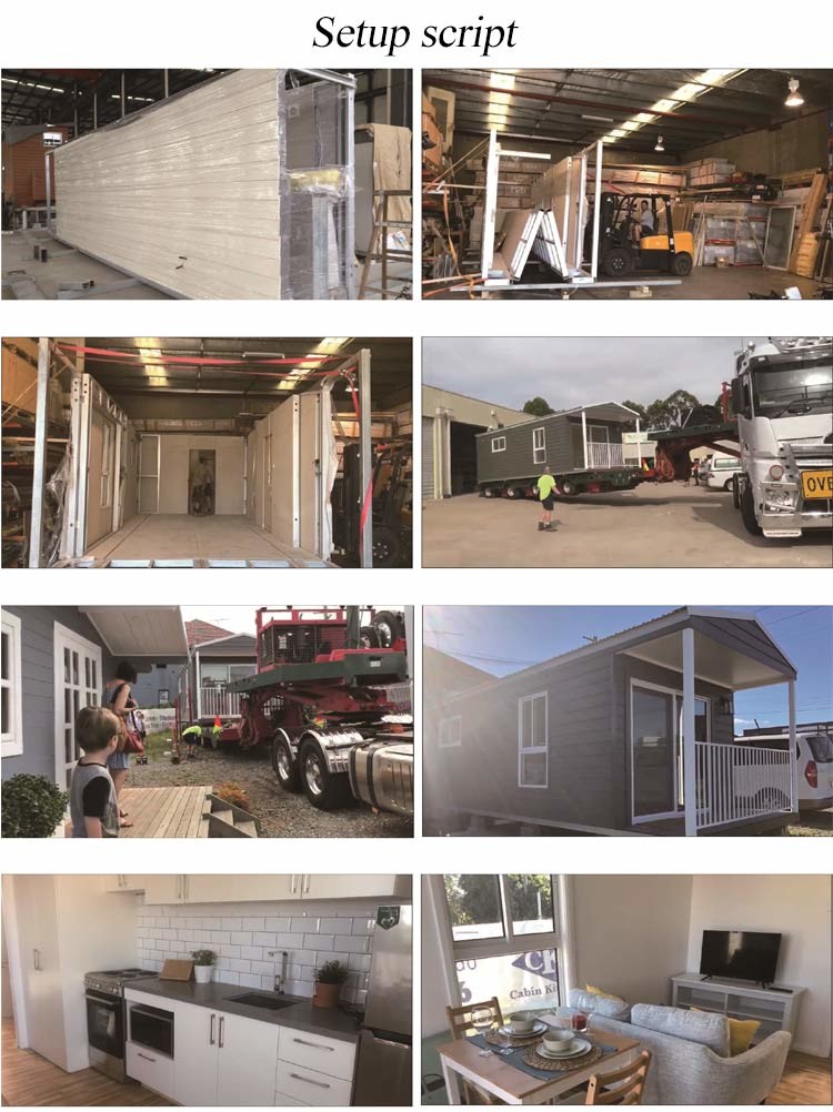 Prefab Mobile Homes With Laminate Floor / Colorbond Roofing / PVC Wall Cladding
