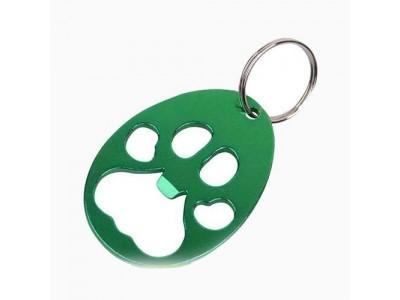 Aluminum Dog Foot Keychain Bottle Opener,Custom cheap promotion gift anodized