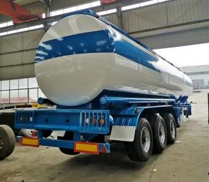 China Aluminium Fuel Tanker Trailer Truck Manufacturers 3 Axle Gasoline Crude Oil Trailer on sale