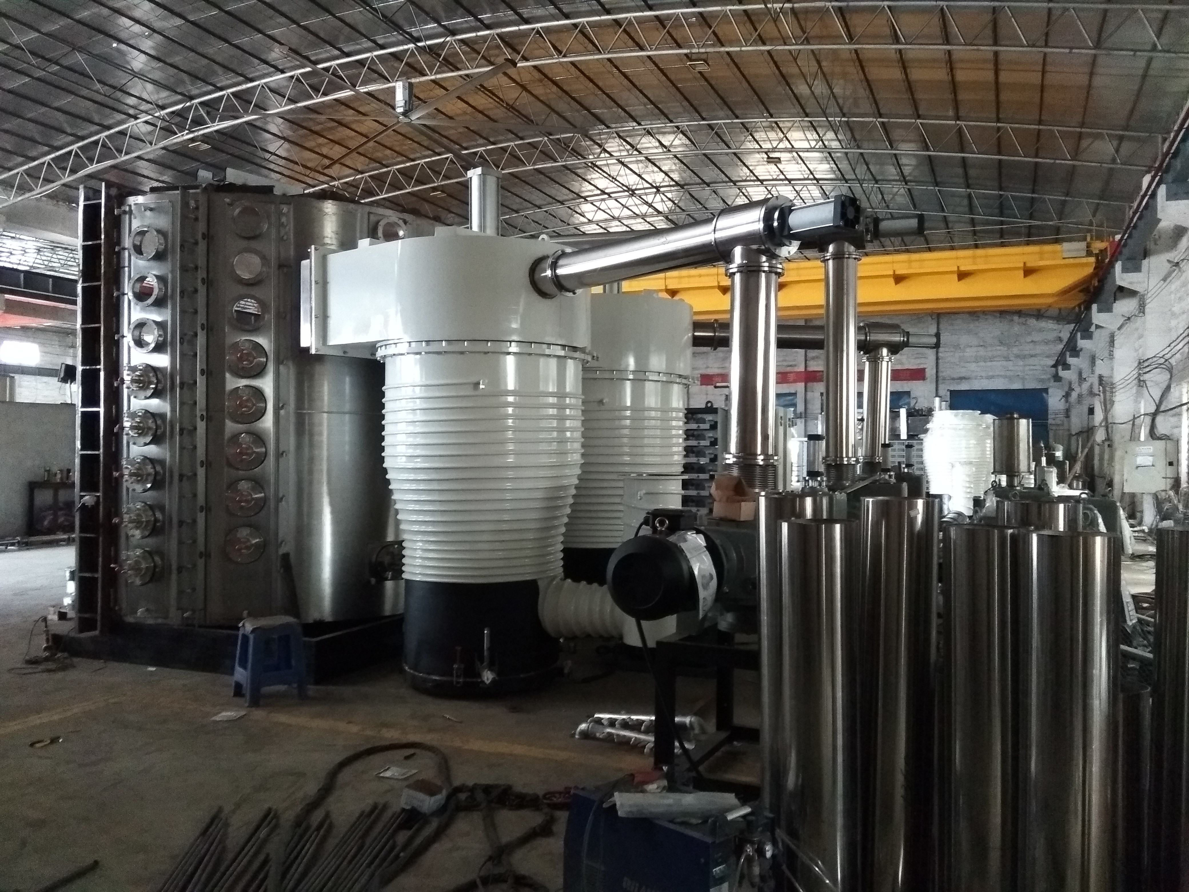 Safe Ceramic Tile PVD Coating Machine With Vertical Single Door Structure