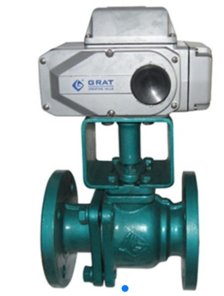 Anti Corrosion Fluorine Electric Ball Valve Dn15 - Dn250 Electric Motorized Ball