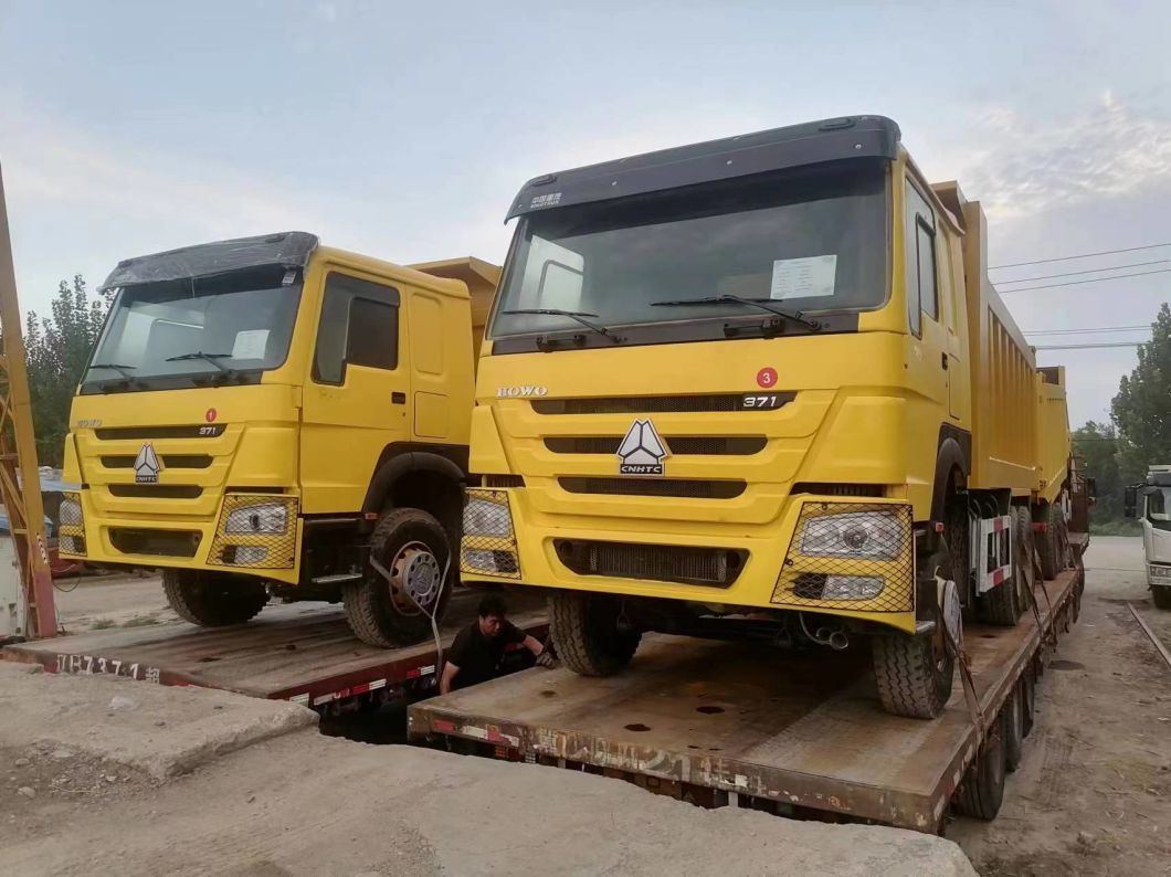 Sinotruck HOWO 6*4 Yellow Dump Truck Secondhand Truck 10tires