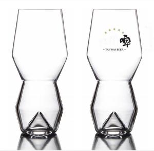 Quality Unique Peak Bottom Ipa Glass Handmade Crystal Craft Beer Glasses wholesale