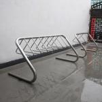 316 Stainless Steel Bike Rack Dia60*3 Steel Tube Frame Dia20 Round Steel Bar