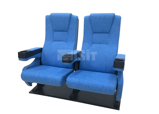 Cold Moulded High Resilient Foam Public Theater Seating Swing Back Function