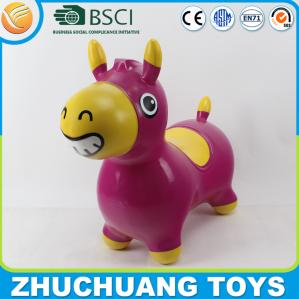 Quality pvc inflatable jumping giant plastic bouncy horse wholesale