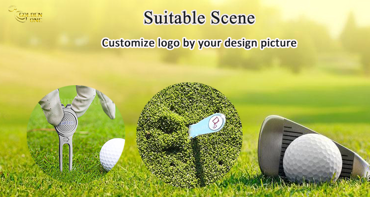 Logo Laser Golf Ball Divot Tool Engraved Personalised With Ball Marker