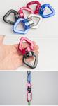 55*108mm Outdoor Rock Climbing Yoga Cardan Wheel Fixed Connector in Red and Blue