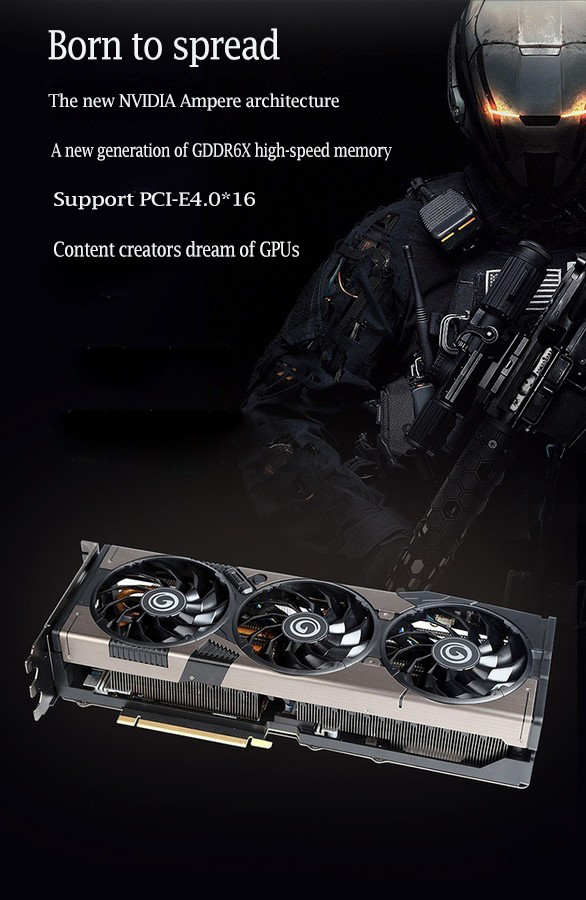 Galax Geforce RTX3090 Imperatorial 24GB 384Bit Gddr6x Non LHR Fhr Palit GPU Video Card Graphics Card
