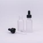 20/400 Frosted Dropper Bottles Clear Empty Eye Dropper Bottle For Essential Oil