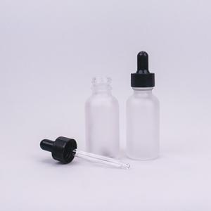 Quality 20/400 Frosted Dropper Bottles Clear Empty Eye Dropper Bottle For Essential Oil wholesale