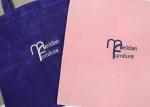 Velvet Tote Bags With Embroidery Printing Logo Recyclable Tote Bag
