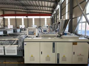 Quality Conical Twin Screw Extruder PVC Plastic Extruder Machinery 100kg/H-350kg/H wholesale