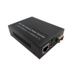 15.4W IEEE802.3af Fiber Media Converter 10/100/1000Mbps Ethernet