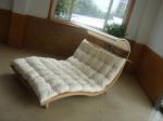 Rattan Daybed Chaise Lounge Set , Resin Wicker Patio Furniture