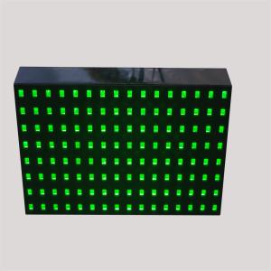 Quality Outdoor EN12966 NTCIP LED Road Sign Illuminated Green Color wholesale