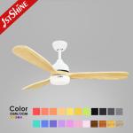 OEM Dimmable LED Ceiling Fan Energy Saving 220V DC Copper Motor