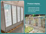 Commercial 4 Glass Doors Beverage Display Fridge With Digital Temperature