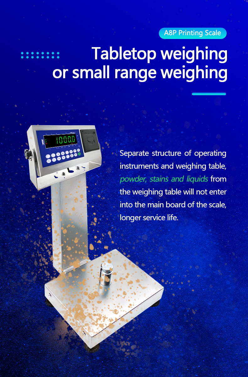 1 Advanced A8SP printing small platform scale square vertical bar 22cm*28cm 3kg capacity