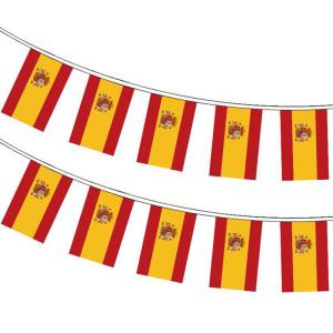 Quality 24 Country Teams Europe Flag Bunting 14x21cm Customized Shape wholesale