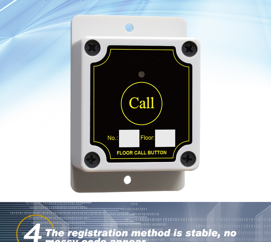 Super sunscreen , dustproof and waterproof 1 key service call button