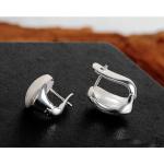 Women Sterling Silver Earrings Thai Vintage Style Jewelry (E11069)