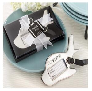 Quality New creative promotion gift product wedding gift plane luggage tag label wholesale