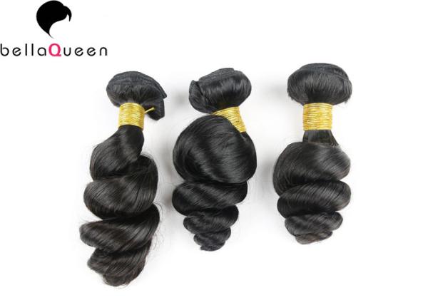 1 Bundle Natural Black 6A Remy Hair , Loose Wave Beautiful Styles 100% Remy Hair