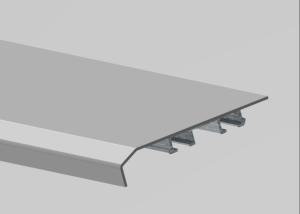 Quality SUS304 Outer Decking Escalator Balustrade Hairline Escalator Spare Parts wholesale