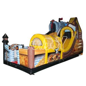 Quality Outdoor Pirate Theme 18Oz Tarpaulin Inflatable Play Park wholesale