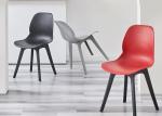 51cm 81cm Coloured Plastic Dining Chairs Waterproof Apple Chair