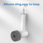 IPX6 Waterproof Modern White Electric Cleaning Brush With Wool Brush Head