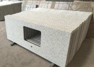 Quality Quartz Engineered Stone Vanity Tops Squared Sink Hole Prefabricated Vanity Countertops wholesale