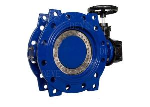 China GGG40 GGG50 Wras Ductile Iron Double Eccentric Butterfly Valve With PN10 PN16 PN20 PN25 on sale