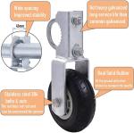6inch Hot Galvanized Gate Wheel for Heavy Duty Sliding Gates in Outdoors