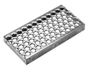 China Durable Anti - Rust Perforated Metal Sheet Perf O Grip Steel Safety Grating on sale