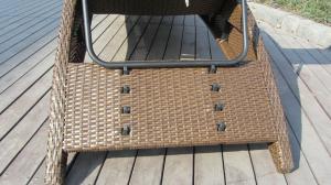 Quality Contemporary Resin Wicker Sunlounger , Folding Beach Lounge Chair wholesale