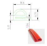 Cutting Extrusion High Temperature Silicone Rubber Seal Strip for Flexible E / B