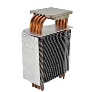 Quality Aluminum Bottom Heatsink With Heatpipe Practical Plating Nickel wholesale