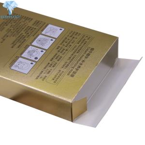 Quality Disposable 2mm 3mm Gold Flat Pack Cardboard Boxes Spot UV wholesale